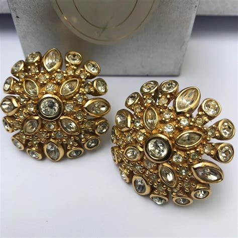 women's christian dior earrings|vintage christian dior earrings clip.